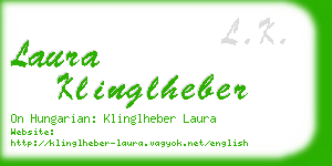 laura klinglheber business card